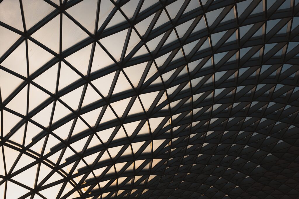 british museum during the evening in the bloomsbury area of london in the uk